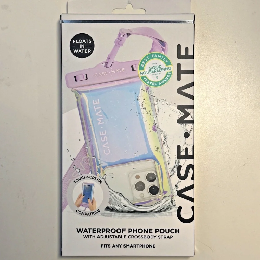 Case-Mate Waterproof Floating Pouch - Soapbubble purple iridescent